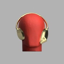 fone ouvido capacete stand cabeça rack 3d print model - Mito3D