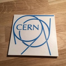 cern logo fan art 3d print model - Mito3D