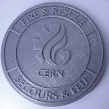 cern brigade badge fan art medal 3d print model - Mito3D