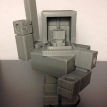 mech city prototype bloxy toys & games miniatures robot mecha playset mechcity 3d print model - Mito3D