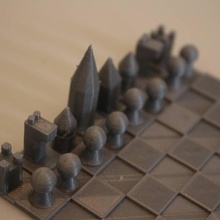 mini jogo xadrez jogos tabuleiro chessgame 3d print model - Mito3D