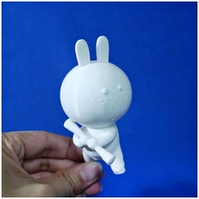 ay Festivali özel tavşan sanat hayranı 3d print model - Mito3D
