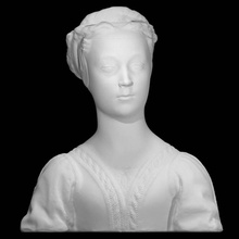 busto mujer joven scan jóvenes 3d print model - Mito3D