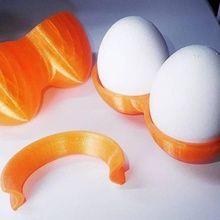 huevo transporte contenedores jardín alimentos protección 3d print model - Mito3D