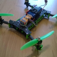 falcon gadgets elettronica arduino volare drone quadcopter rc firefly dron mosche cc3d 3d print model - Mito3D