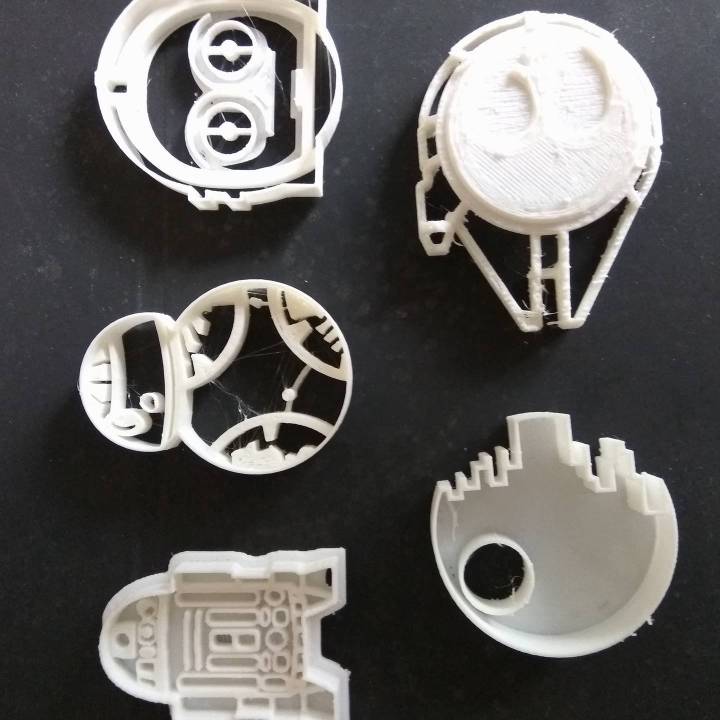 star wars cookie cutters pack & garden 3D print model - Mito3D