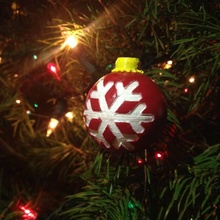 snowflake ornament & garden christmas decoration snow snowflake-ornament tree christmas-tree christmas-tree-ornaments 3d print model - Mito3D