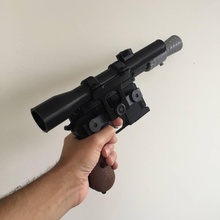 model kit - han solo's dl-44 heavy blaster pistol props & cosplay cool prop starwars toy laser hansolo easyprint 3d print model - Mito3D