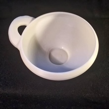 one-handled bowl decorated rim scan pottery 3d print model - Mito3D