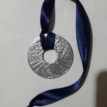 medalha flor cultura purepecha méxico inglês medalla la xico espa ol scan arte educação 3d print model - Mito3D
