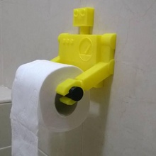 robô papel higiênico titular jardim toiletpaper 3d print model - Mito3D