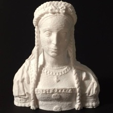 requilary bust virgin saint scan woman 3d print model - Mito3D