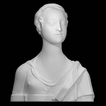 ritratto giovane donna scansione busto giovani 3d print model - Mito3D