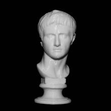 İmparator augustus tarama büstü klasik baş adam Roma heykel mermer url 3dscan culturalheritage 3d print model - Mito3D