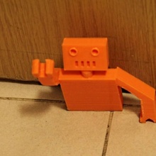 puerta robot jardín 3d print model - Mito3D