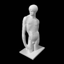 joven desnudo masculino scan hombre jóvenes halfbody 3d print model - Mito3D