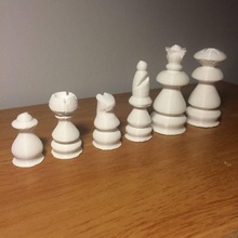 i pezzi degli scacchi giochi tavolo vescovo gioco re cavaliere pedone queen rook giocattoli chesspieces 3d print model - Mito3D