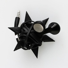ninjastar headphone tidy gadgets & electronics headphones ninja tech weapons 3d print model - Mito3D