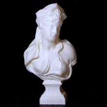 samian sibyl scan bust woman 3d print model - Mito3D