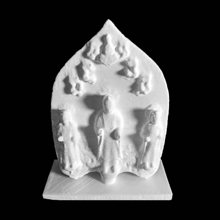triad shakyamuni buddhas scan 3D print model - Mito3D