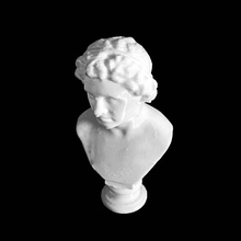head hellenistic king scan bust man 3d print model - Mito3D