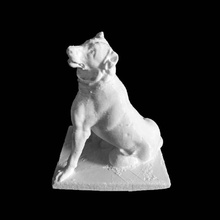dog alcibiades scan hound sculpture marble 3d print model - Mito3D