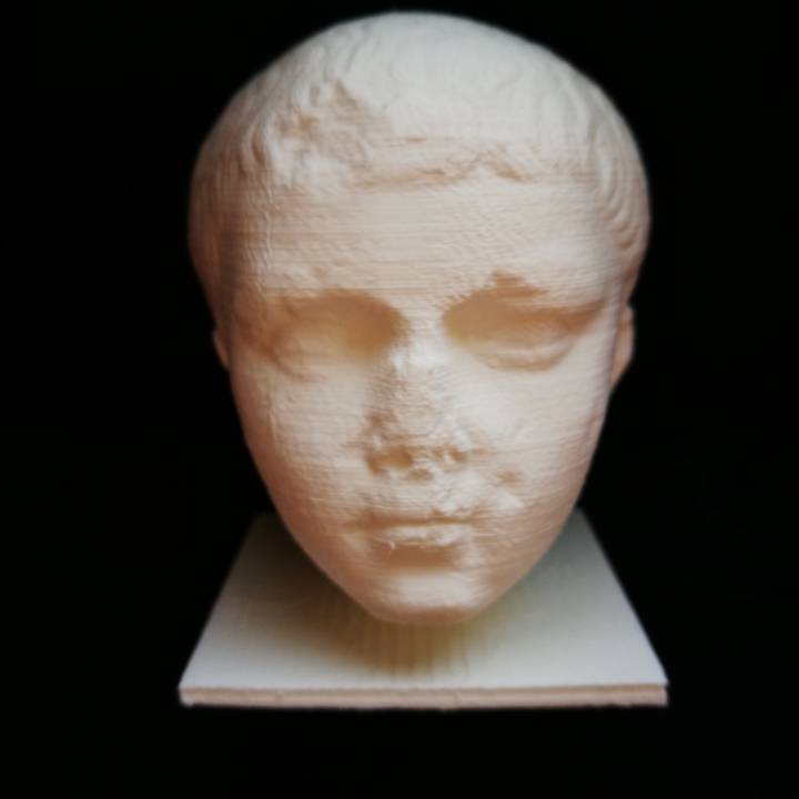 príncipe scan cabeça menino 3D print model - Mito3D