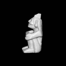 arenisca figura sentada mictlantecuhtli scan antiguo objeto 3d print model - Mito3D