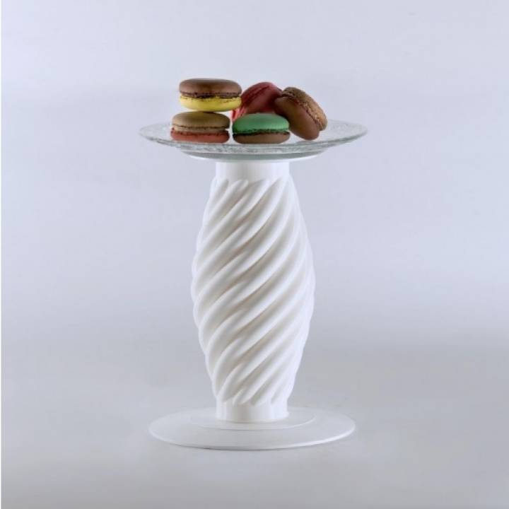 spira - cake stand & garden 3D print model - Mito3D