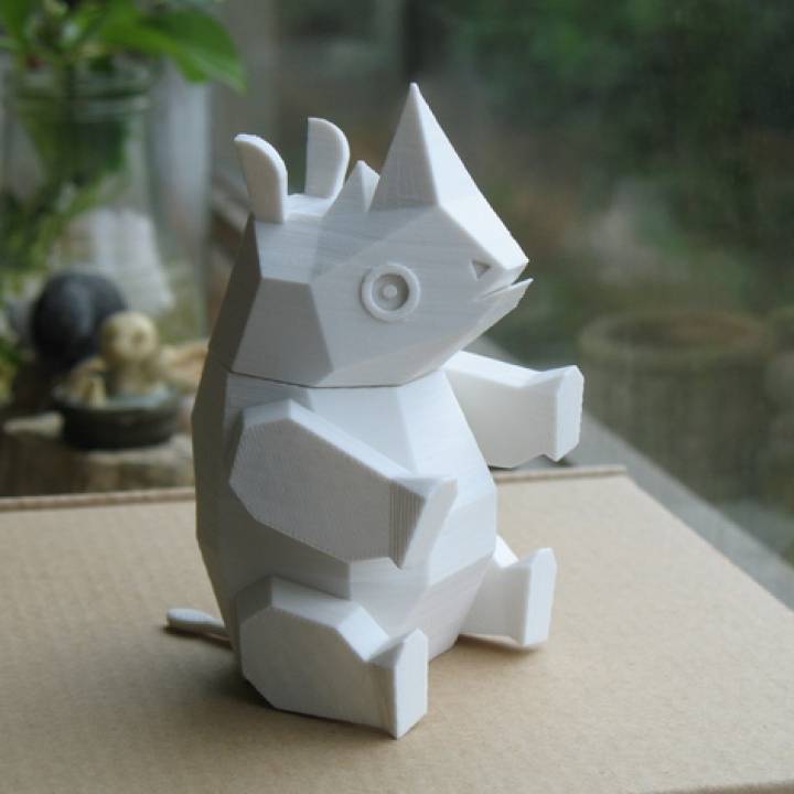 rhino toys & games rhino 3D print model - Mito3D