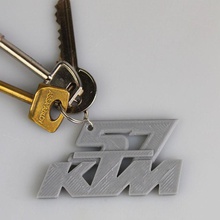 ktm 57 logo fan Kunst keychain Motorrad organisation 3d print model - Mito3D
