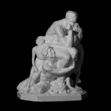 ugolino sons scan classic greek man roman sculpture stone beard 3dprint 3dscan sadness fear danish culturalheritage son 3d print model - Mito3D