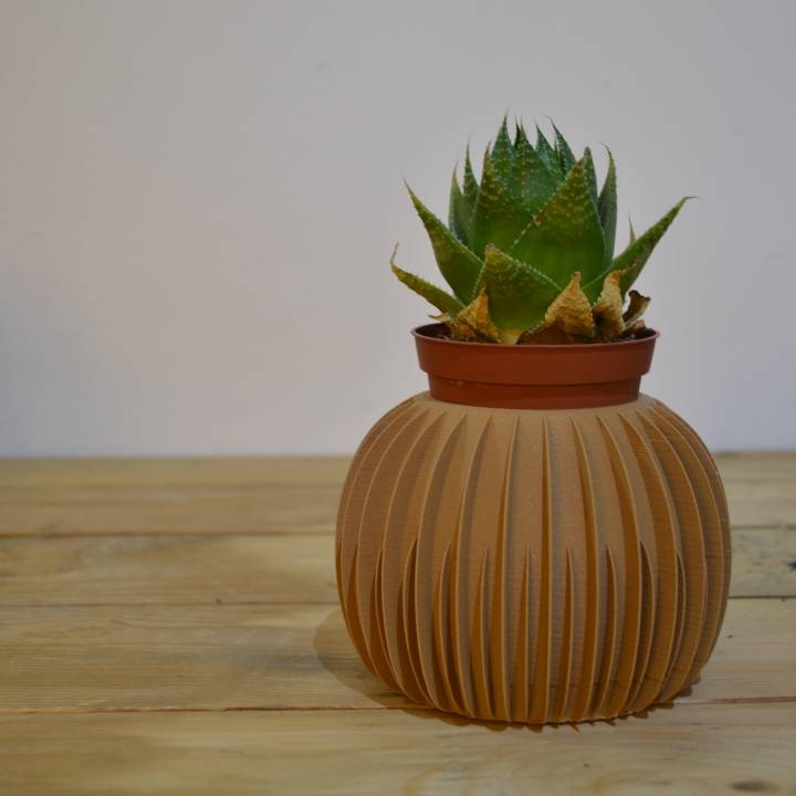 florero jardín titular cactus portalápices 3D print model - Mito3D