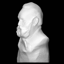 portrait victor hugo scan rodin 3d print model - Mito3D