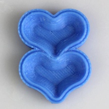 double heart ice mould & garden drink edible hearts kitchen ice mould icemould icecubes