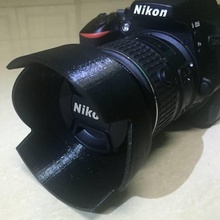 nikon hb 69 18 55 mm vrıı lens hood cihazlar elektronik kamera fotoğrafçılık 3d print model - Mito3D