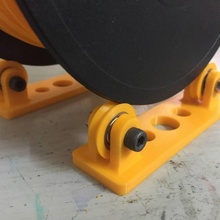filament spool holder roller build 3d printer spoolholder 3d print model - Mito3D