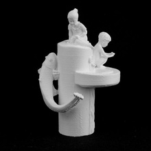 fontana lodz in polonia scansione bambini pesce bronzo granito 3d print model - Mito3D