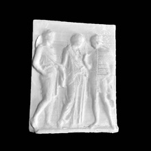 orpheus relief hermes eurydice scan 3d print model - Mito3D
