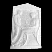 grave stèle hegeso numérisation antique l'architecture soulagement 3d print model - Mito3D