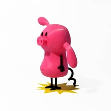 pig toys & games animal comic pearlsbeforeswine 3d print model - Mito3D