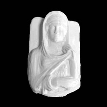 tumba estela abkha hija akhou scan busto mujer muerte 3d print model - Mito3D