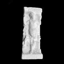 lápida scan arquitectura mitología mujer princesa 3d print model - Mito3D