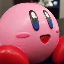 kirby impression facile fan art caractère nosupports easytoprint 3d print model - Mito3D