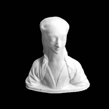 portrait young woman scan bust 3d print model - Mito3D