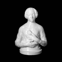 lady primroses scan bust woman 3d print model - Mito3D