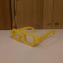 pixel Brille Mode Accessoires wright ian voxel maincraft 3d print model - Mito3D