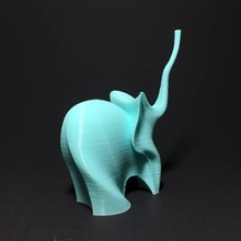 cute elephant education animals art easy supportfree 3d print model - Mito3D