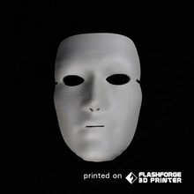 blank mask props & cosplay competition halloween 3d print model - Mito3D