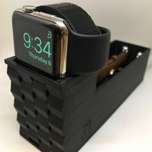 apple watch stand banda titular gadgets electrónica dock reloj cargador applewatch bandas 3d print model - Mito3D